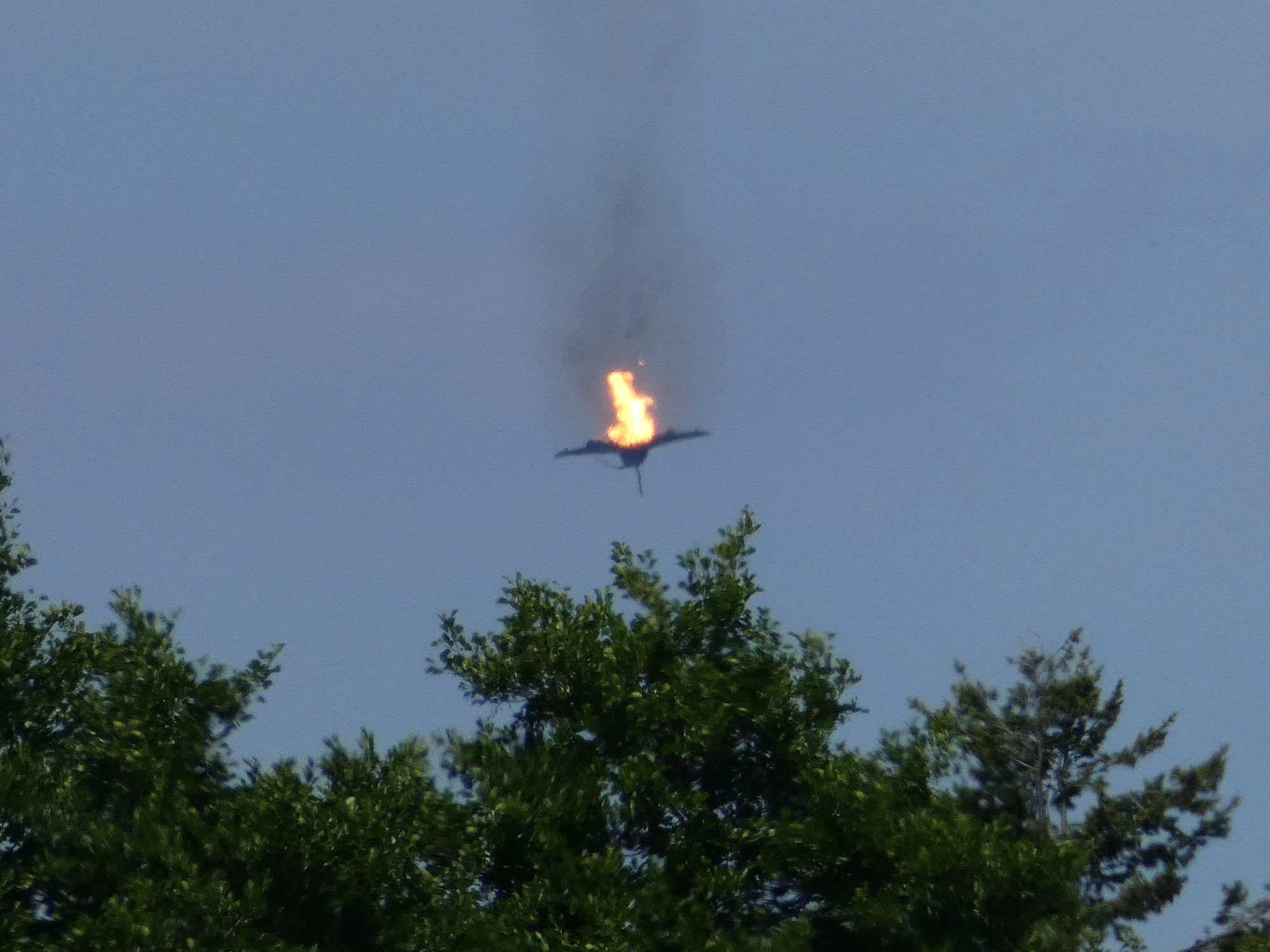 Bild des Eurofighter-Unglücks