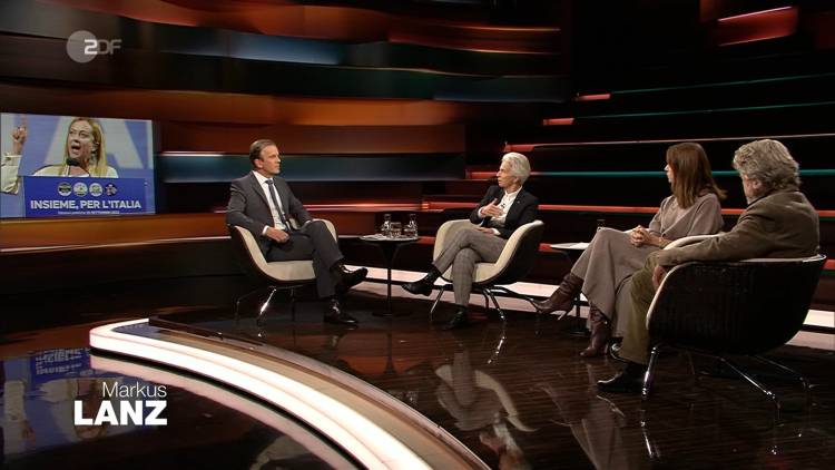 Strack-Zimmermann mit Natalie Amiri und Reinhold Messner zu Gast bei Markus Lanz