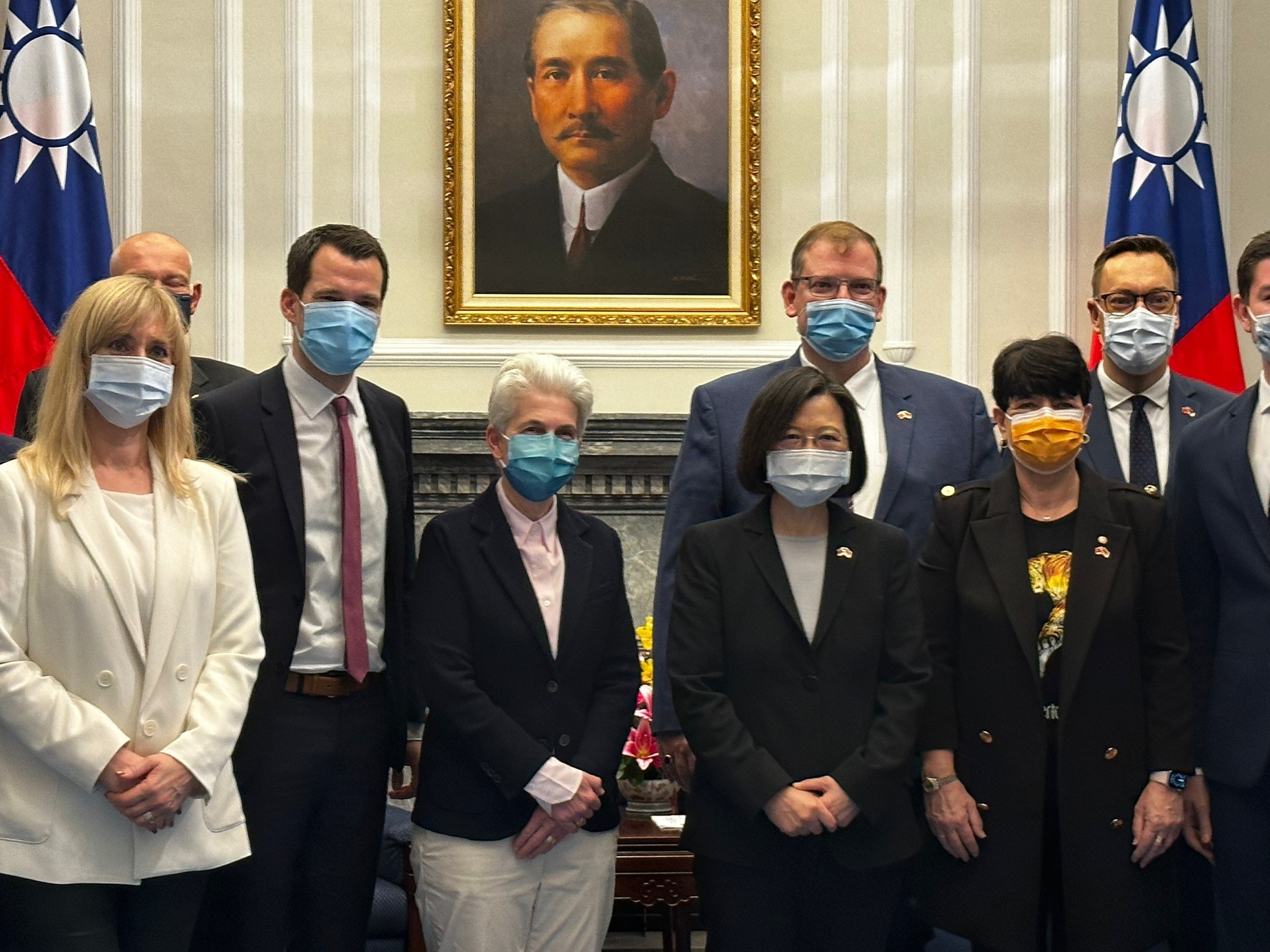 Delegation mit Tsai Ing-wen