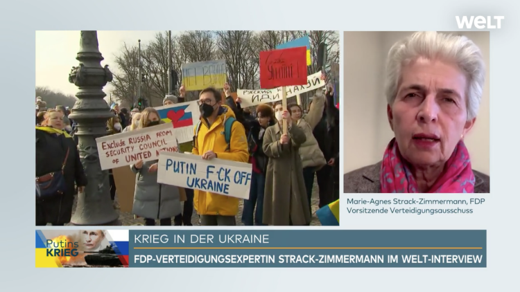 Marie-Agnes Strack-Zimmermann bei WELT TV