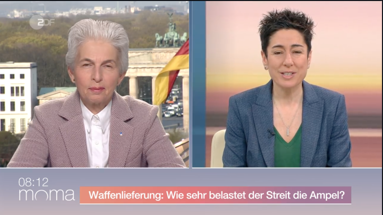 Marie-Agnes Strack-Zimmermann im ZDF Morgenmagazin