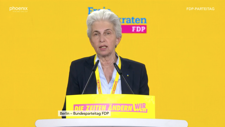 Marie-Agnes Strack-Zimmermann auf dem Bundesparteitag der FDP