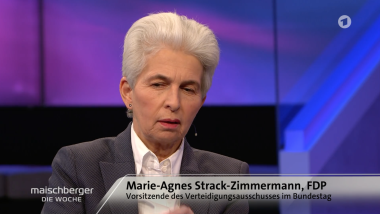 Marie-Agnes Strack-Zimmermann bei Maischberger