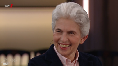 Marie-Agnes Strack-Zimmermann beim Kölner Treff