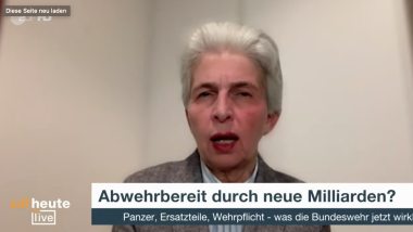 Marie-Agnes Strack-Zimmermann bei ZDFheute