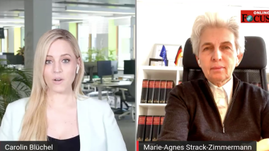 Marie-Agnes Strack-Zimmermann beim Focus