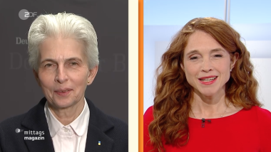 Marie-Agnes Strack-Zimmermann im ZDF Mittagsmagazin